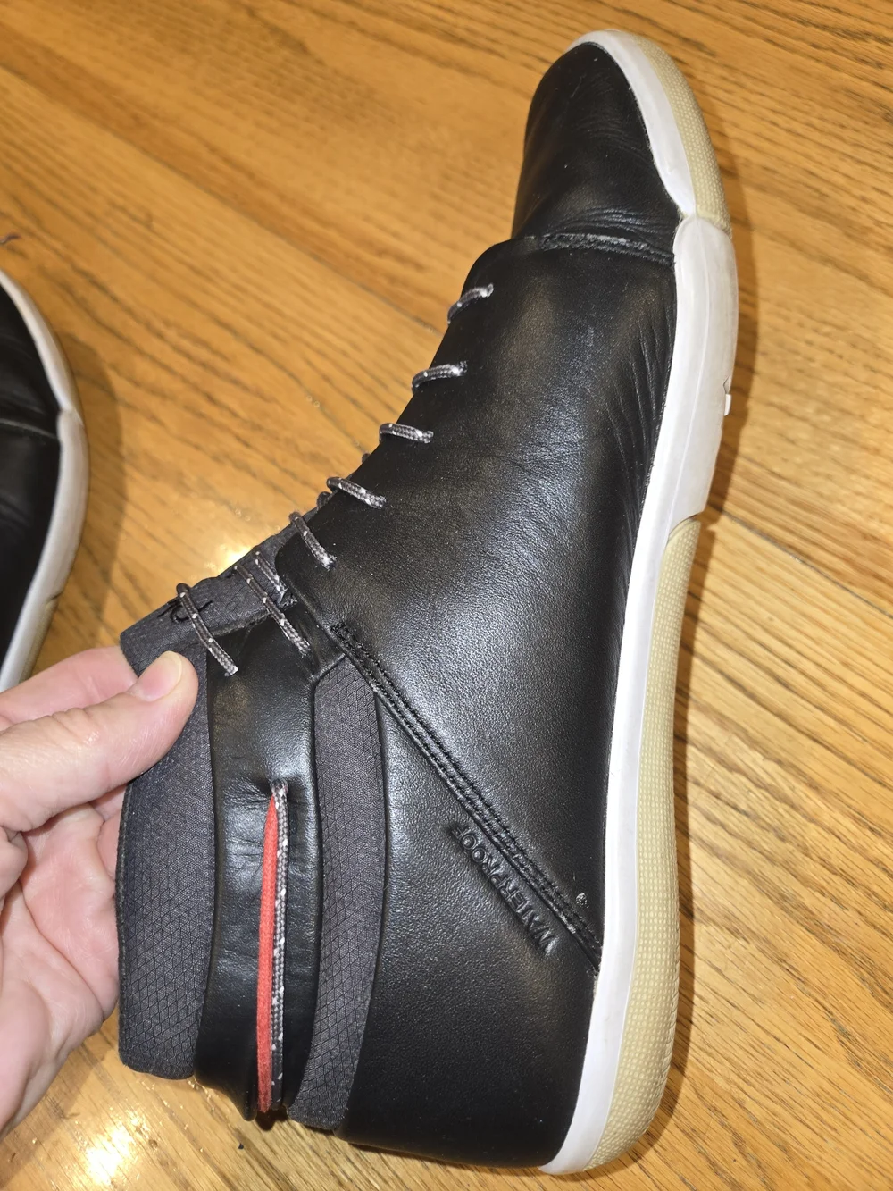 Plae ABRA WP Waterproof Leather High-Top Sneakers Black Men’s US 8.5 M EU 41